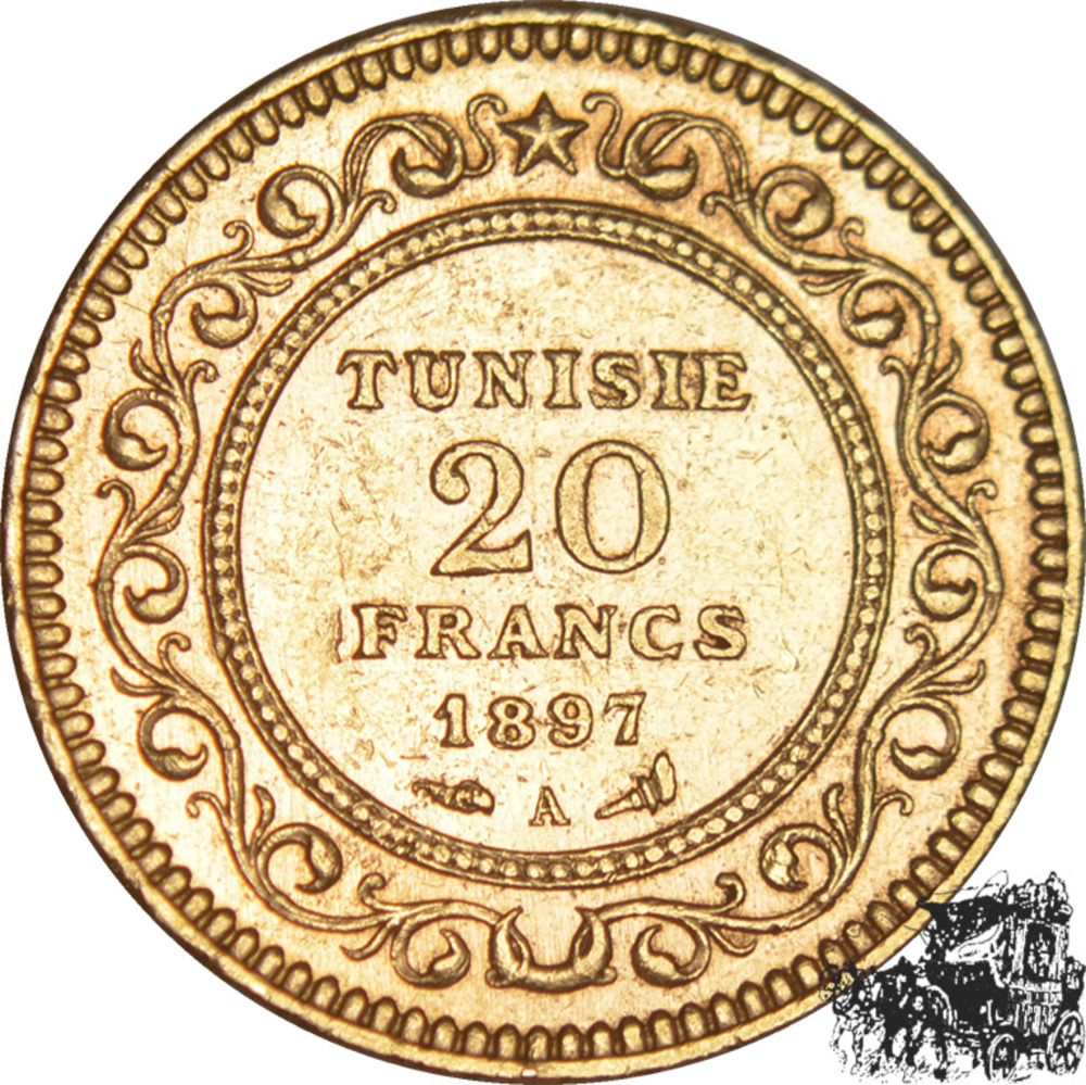 20 Francs 1897 - Tunesien