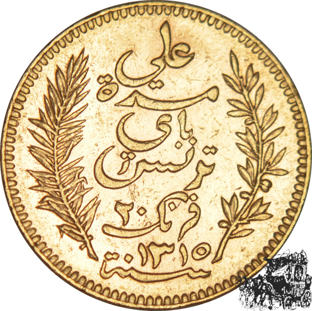 20 Francs 1897 - Tunesien