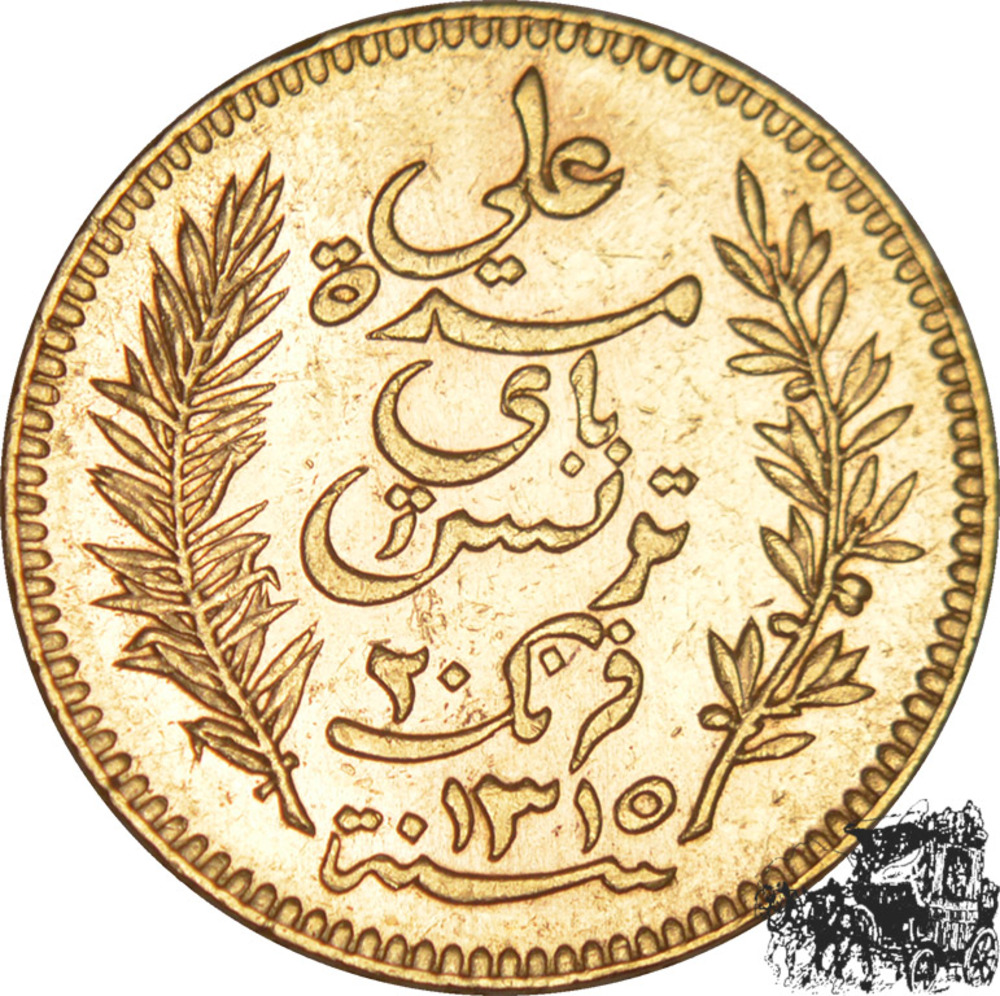 20 Francs 1897 - Tunesien 20 Francs 1897 - Tunesien