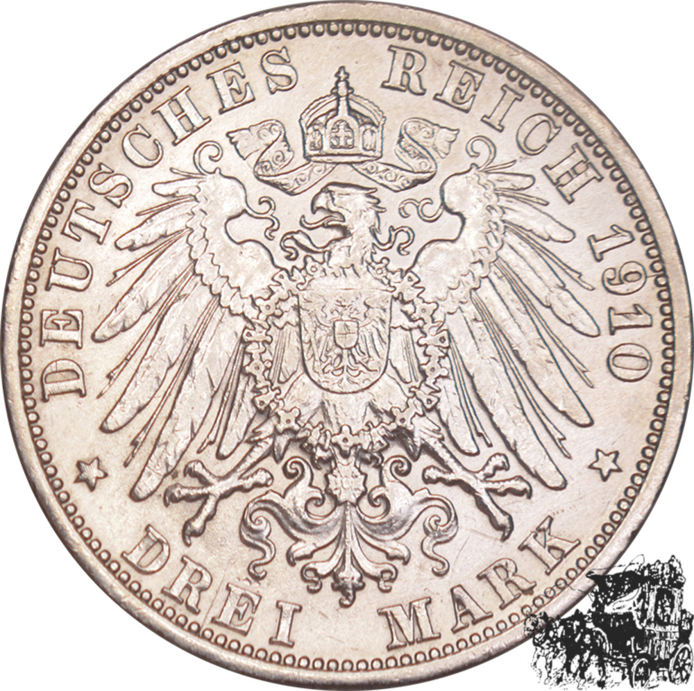 3 Mark 1910 G - Baden 3 Mark 1910 G - Baden