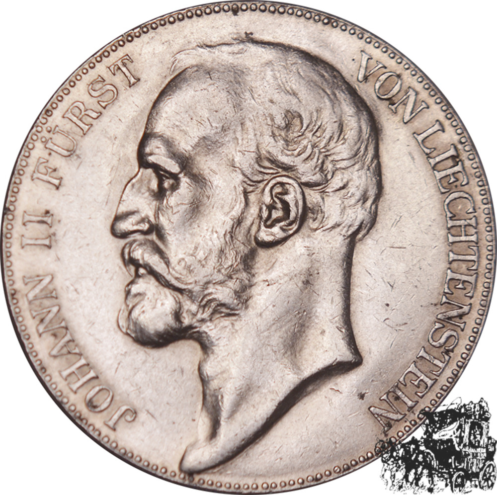 5 Kronen 1910 - Liechtenstein - vz 5 Kronen 1910 - Liechtenstein - vz