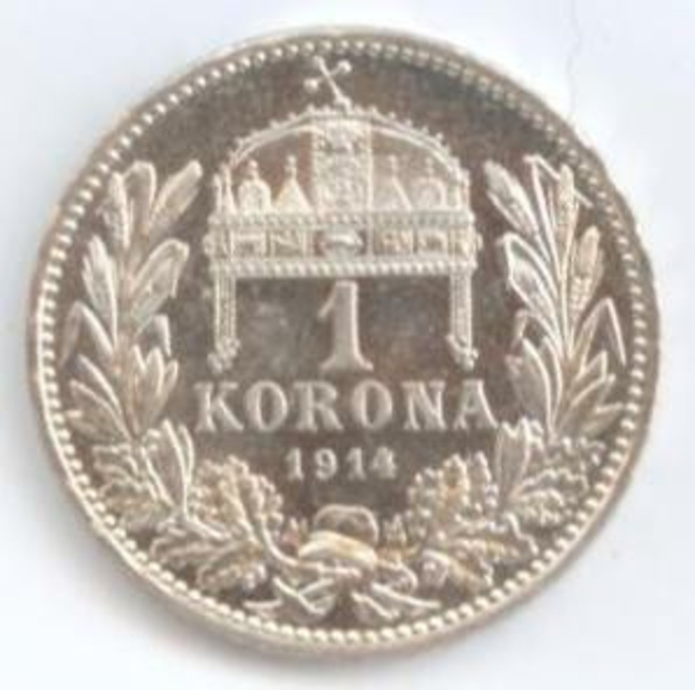 1 Krone 1914 KB with PP 1 Krone 1914 KB with PP