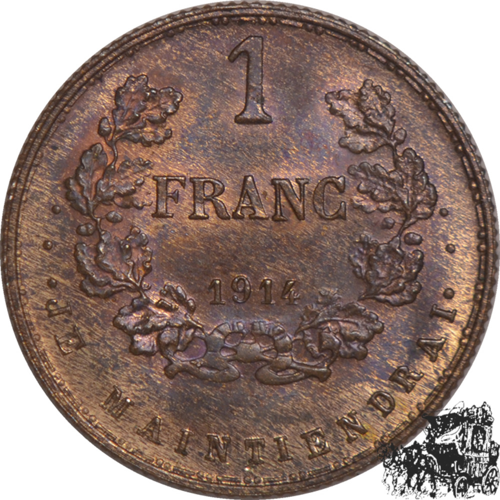 1 Franc 1914 - Luxemburg, Probe 1 Franc 1914 - Luxemburg, Probe