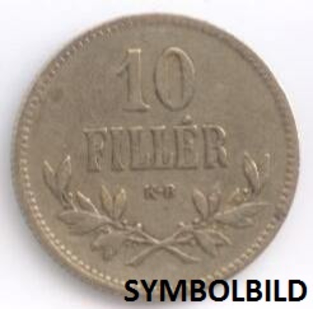10 Filler 1916 KB - New silver 10 Filler 1916 KB - New silver