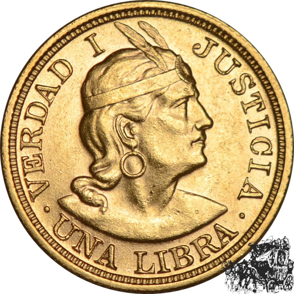 1 Libra 1917 - Peru 1 Libra 1917 - Peru