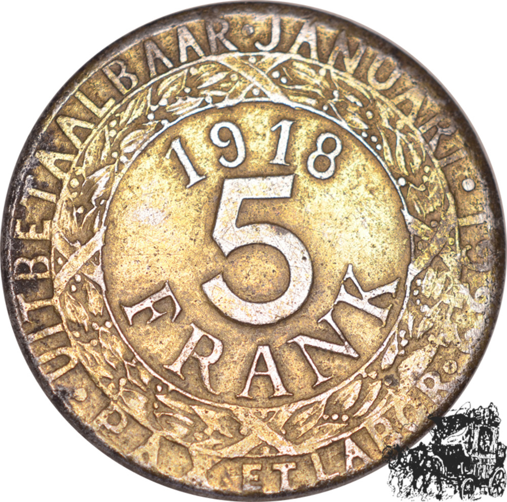 5 Franken 1918 - Gent/Belgien 5 Franken 1918 - Gent/Belgien
