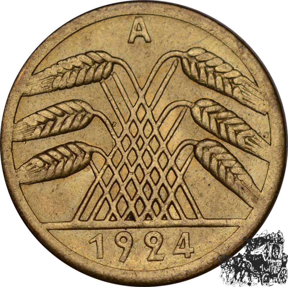 50 Rentenpfennig 1924 A 50 Rentenpfennig 1924 A