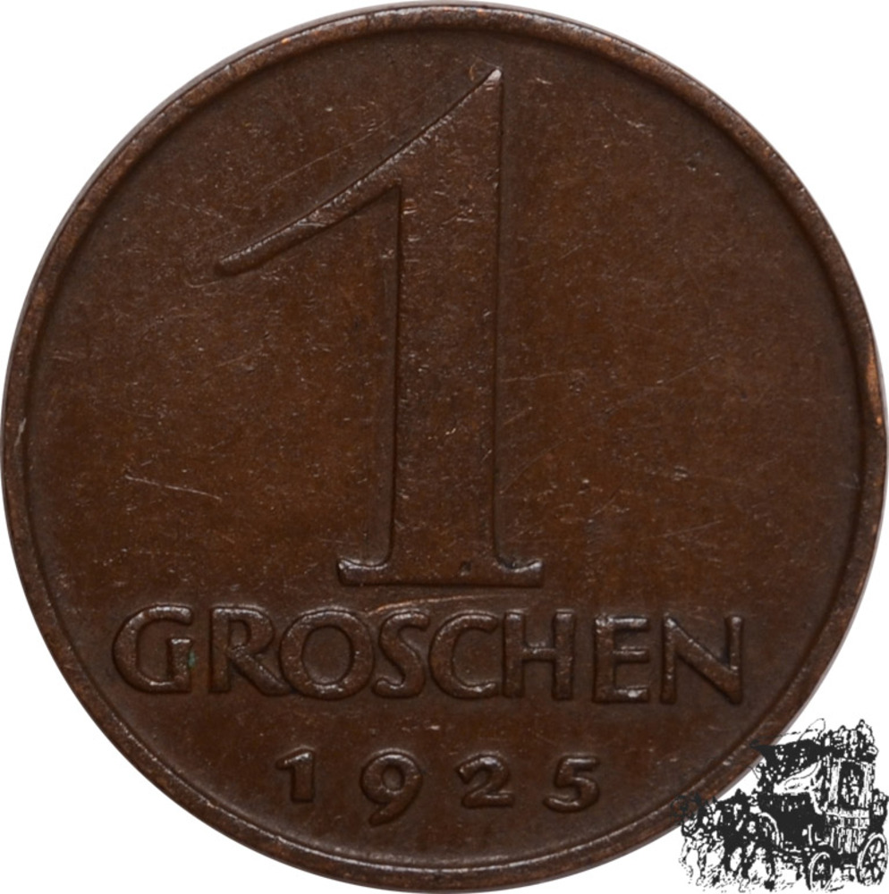 1 Groschen 1925  - Österreich - ss.