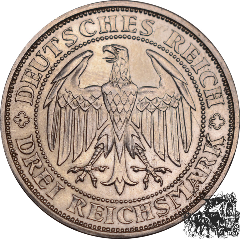 3 Mark 1929 E -n Meissen 3 Mark 1929 E -n Meissen
