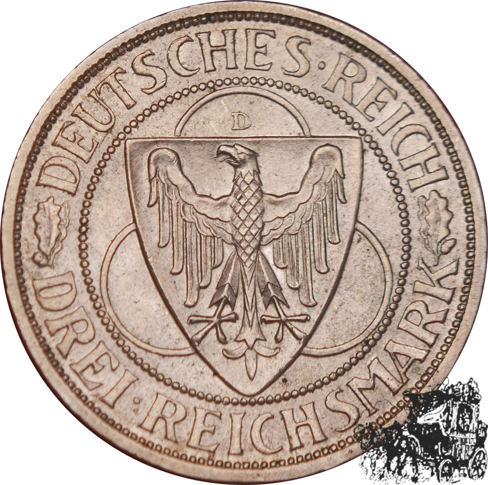 3 Mark 1930 D - Rheinland eviction
