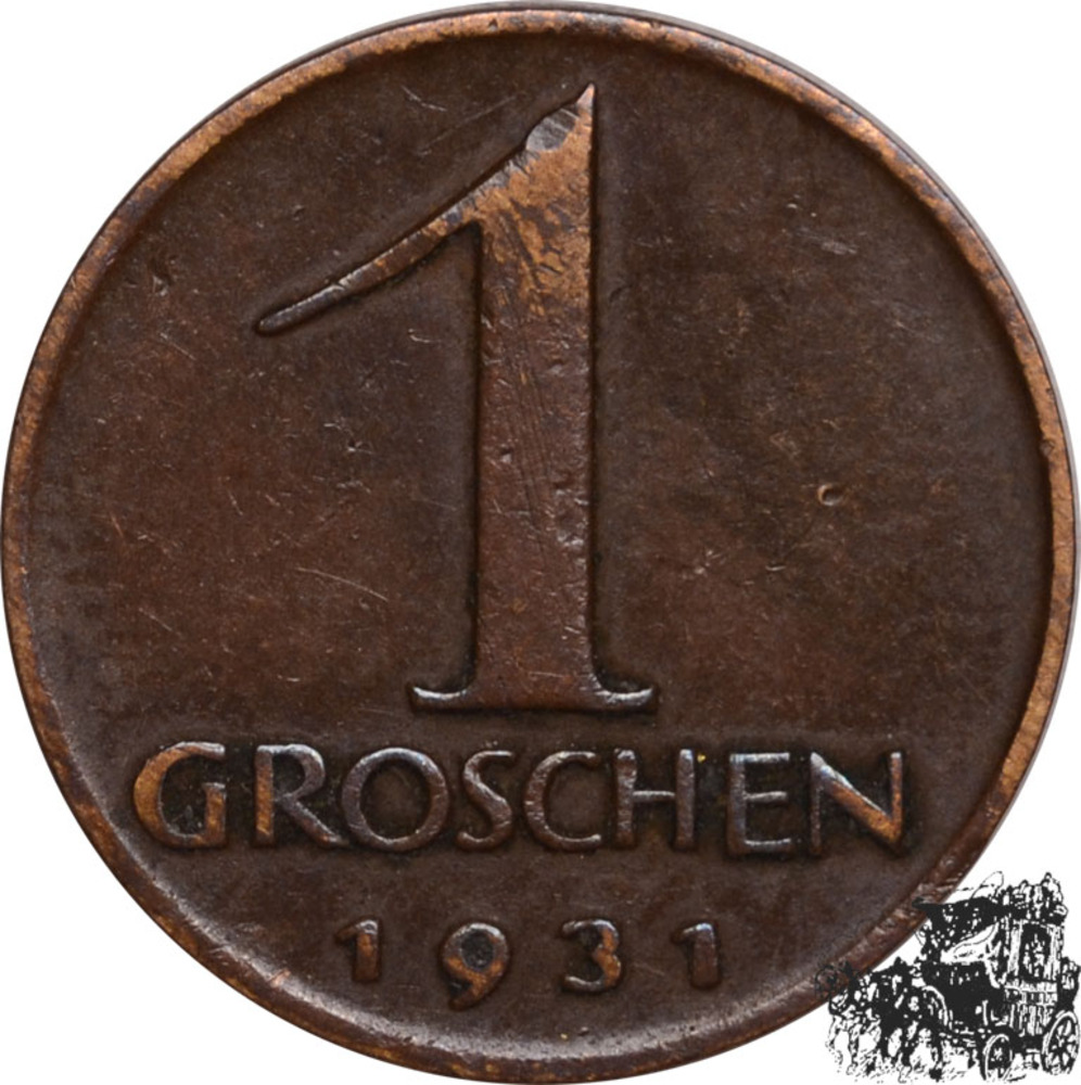 1 Groschen 1931 R! - Austria 1 Groschen 1931 R! - Austria