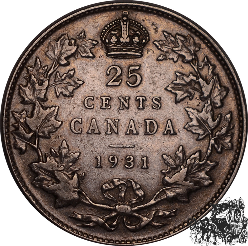 25 Cents 1931 - Kanada 25 Cents 1931 - Kanada