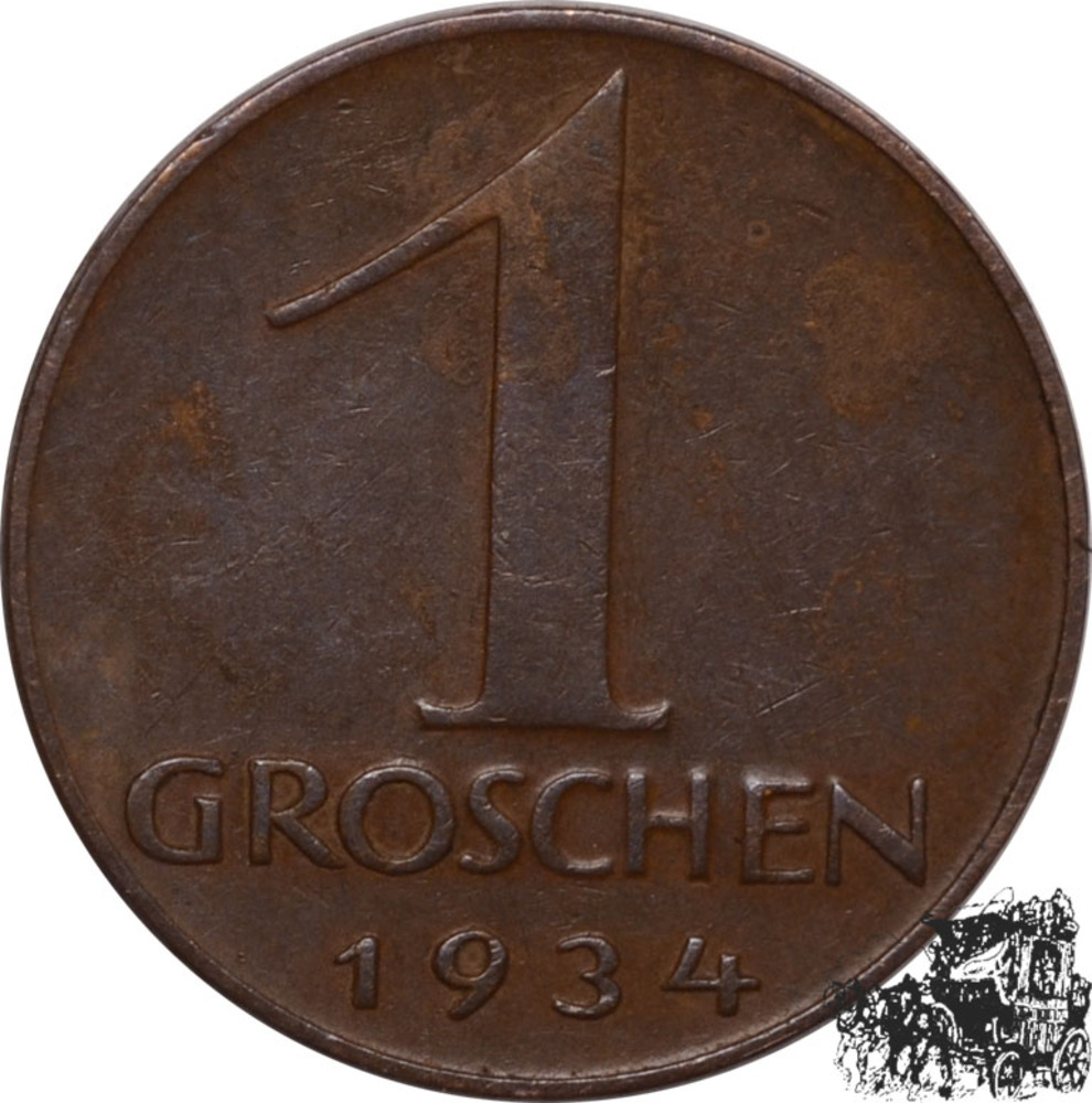 1 Groschen 1934 - Austria 1 Groschen 1934 - Austria