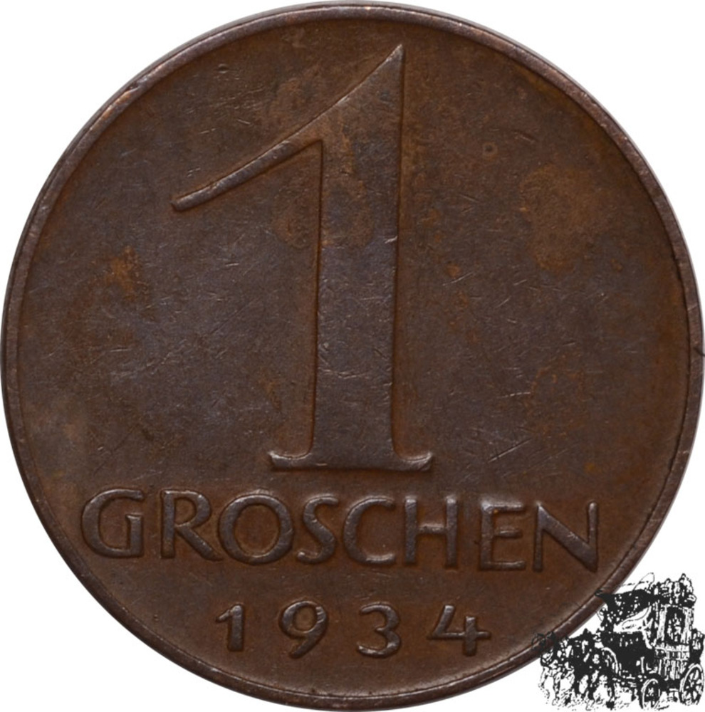 1 Groschen 1934 - Österreich