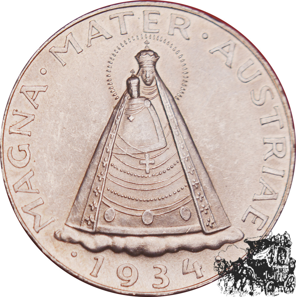 5 Schilling 1934 - Madonna 5 Schilling 1934 - Madonna