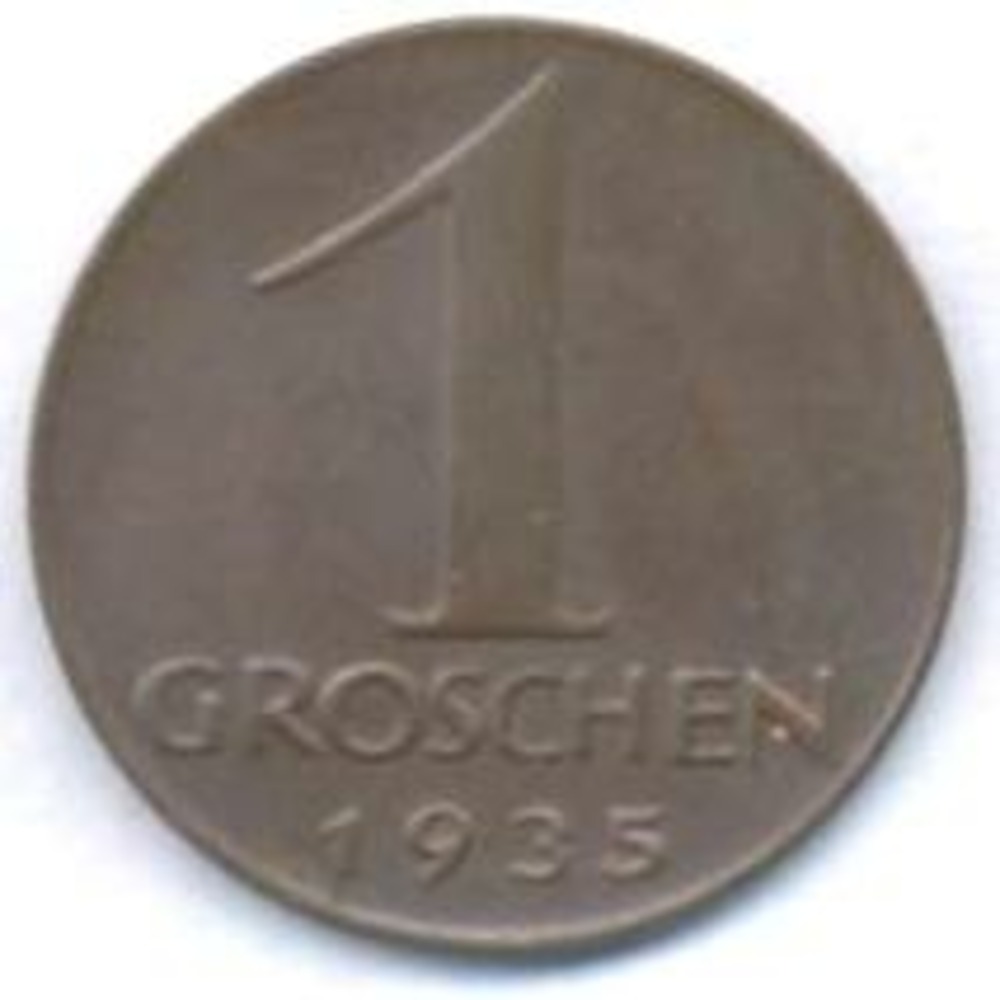1 Groschen 1935 - Österreich