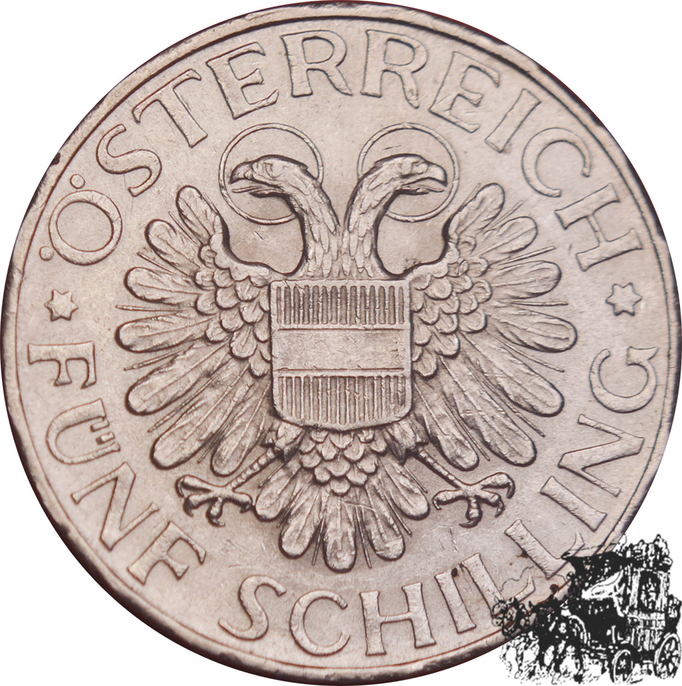 5 Schilling 1936 - Madonna 5 Schilling 1936 - Madonna