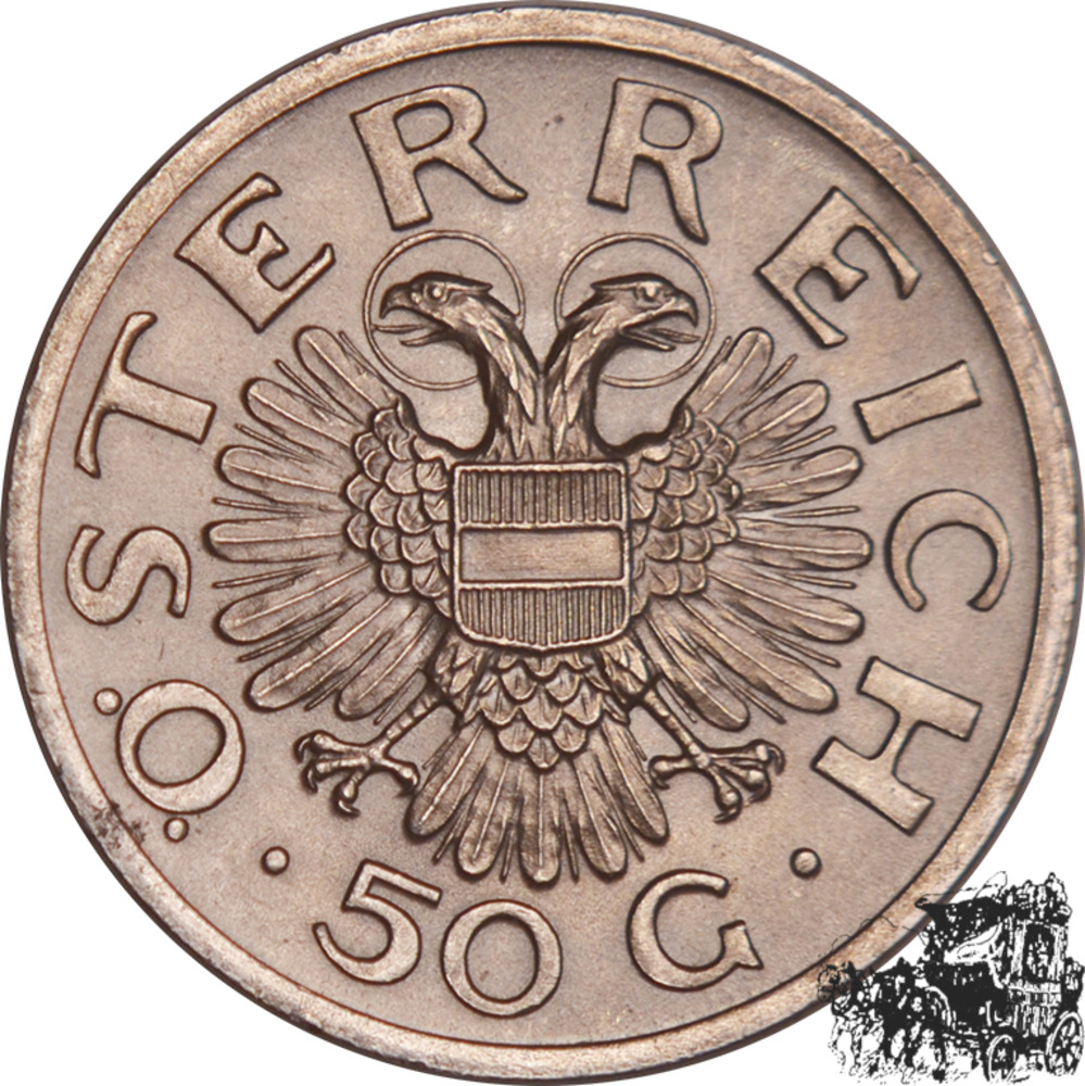 50 Groschen 1936 RR! - Österreich