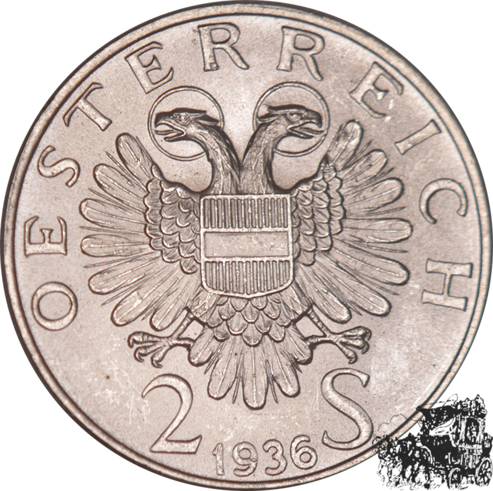 2 Schilling 1936 - Prince Eugen 2 Schilling 1936 - Prince Eugen
