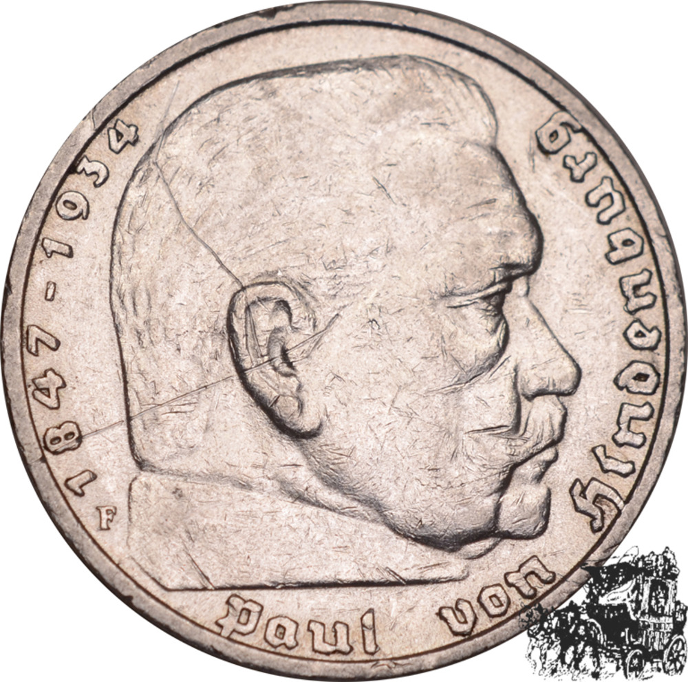 5 Reichsmark 1936 F 5 Reichsmark 1936 F