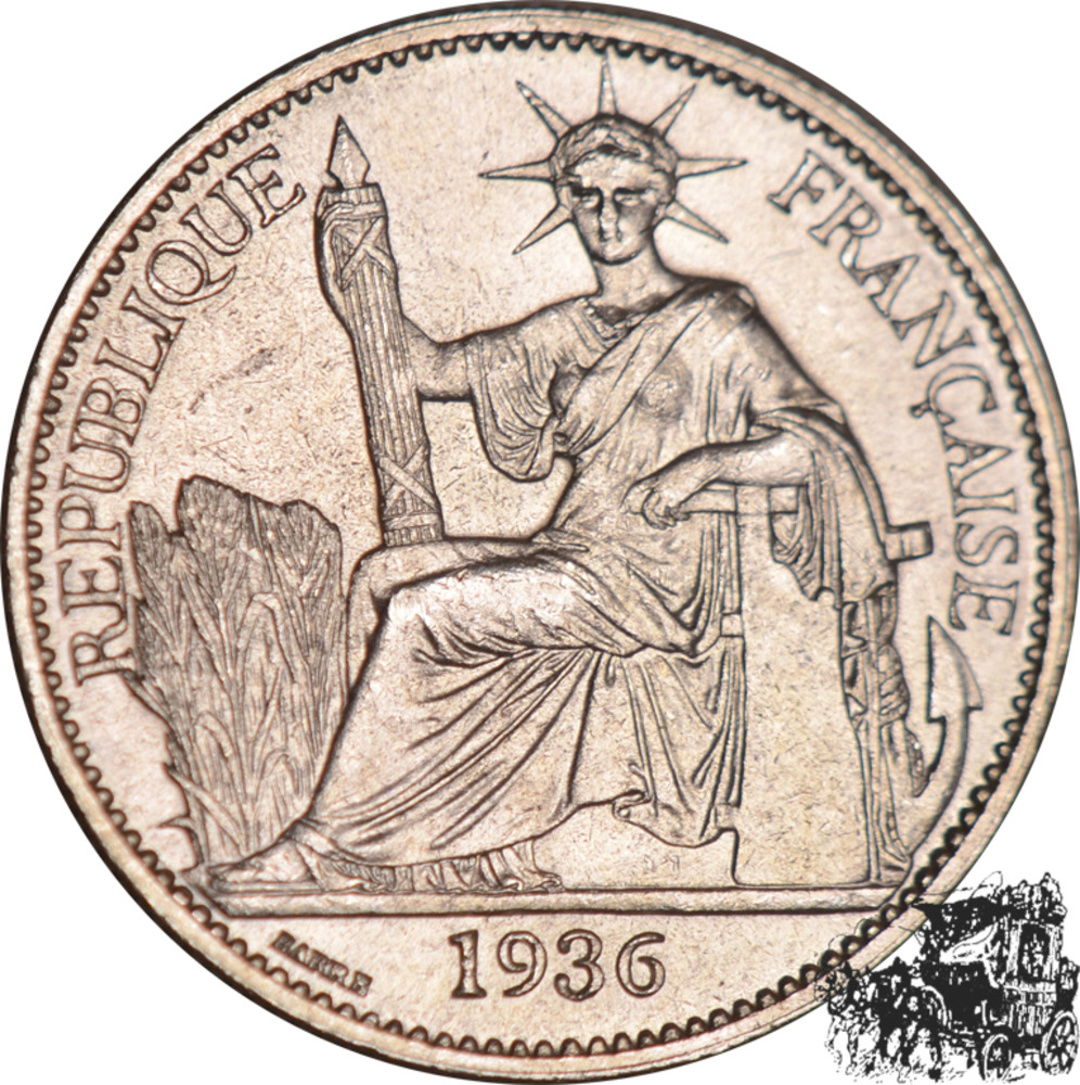 50 Cent 1936 - Franz. Indochina 50 Cent 1936 - Franz. Indochina