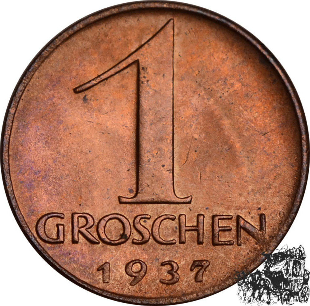 1 Groschen 1937 - Österreich