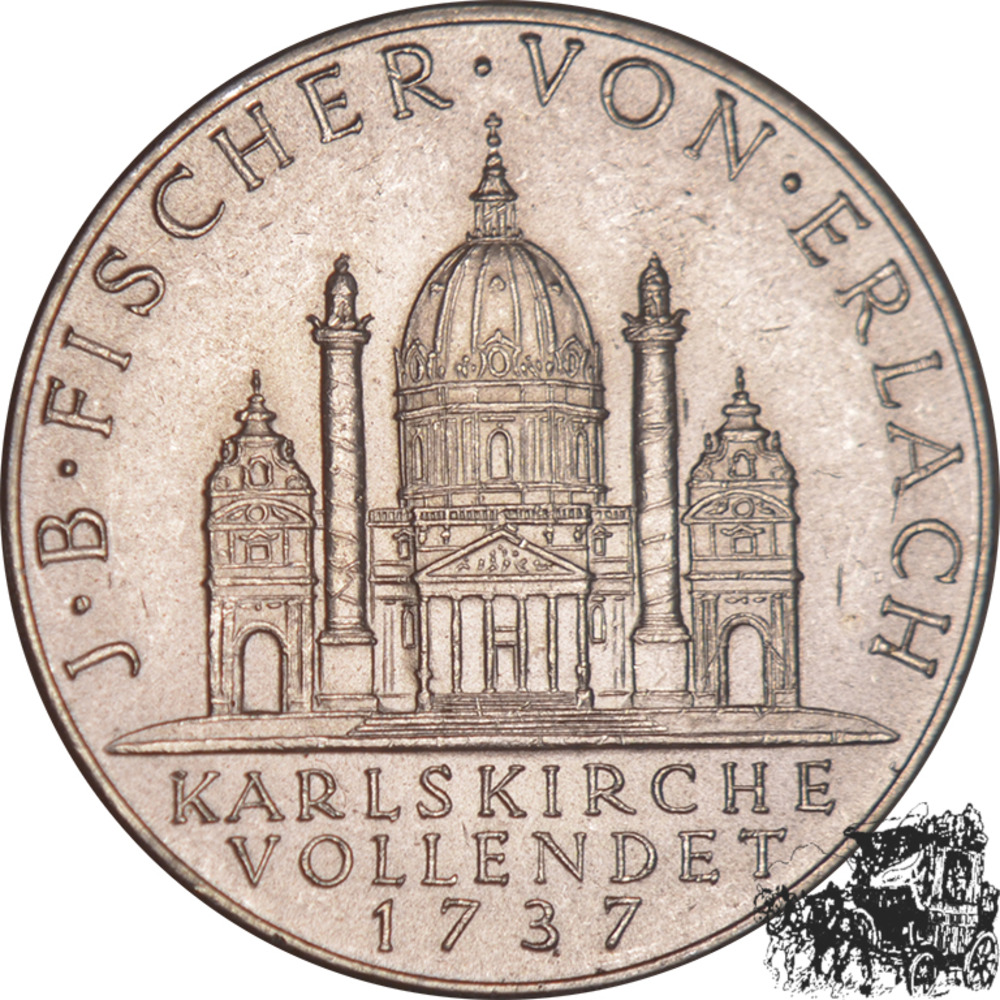 2 Schilling 1937 - Karlskirche