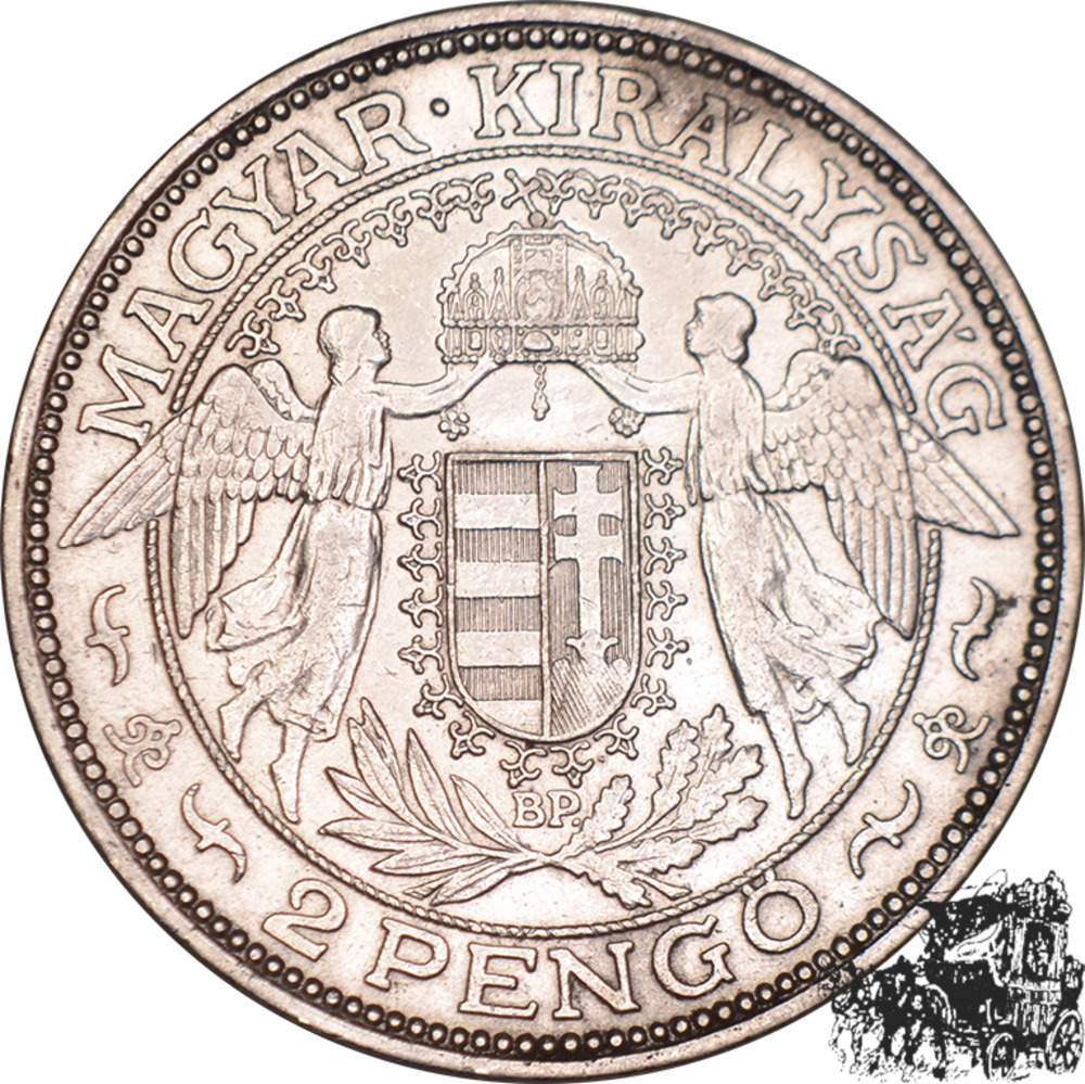 2 Pengö 1937 - Madonna Hungaria 2 Pengö 1937 - Madonna Hungaria