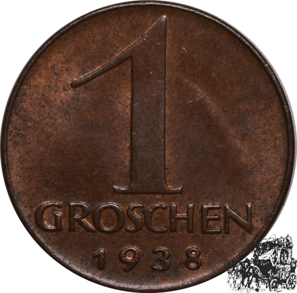 1 Groschen 1938 - Austria 1 Groschen 1938 - Austria