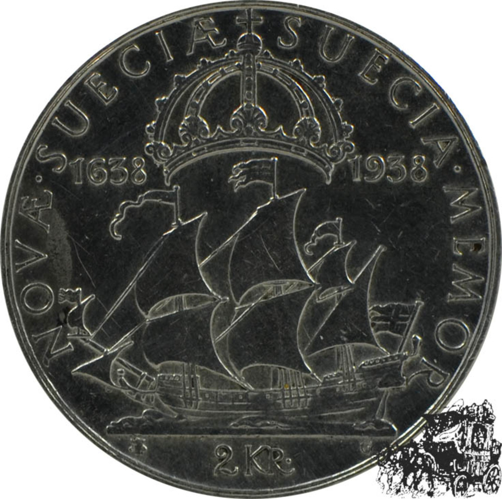 2 Kroner 1938 G - Delaware