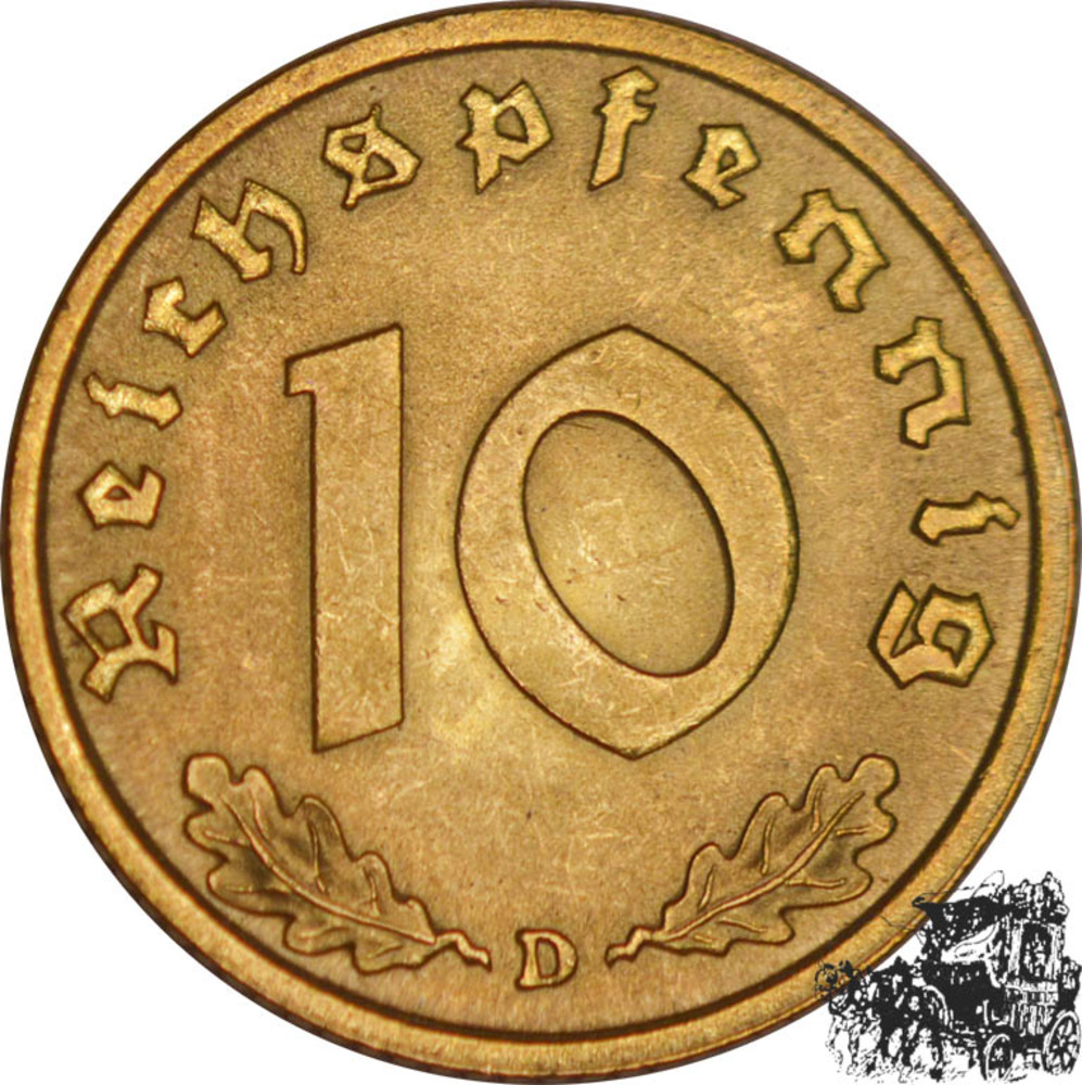 10 Pfennig 1939 D - Deutschland