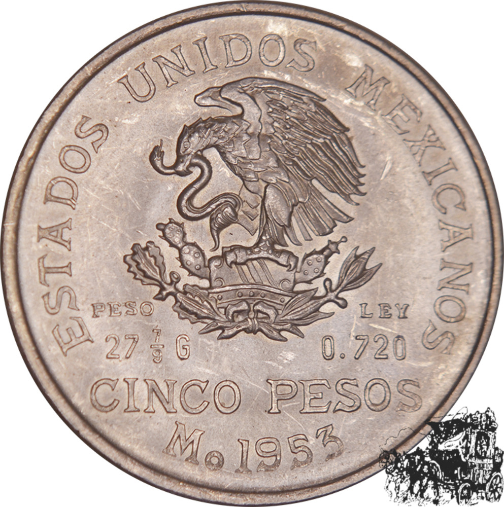 5 Pesos 1953 - Mexiko