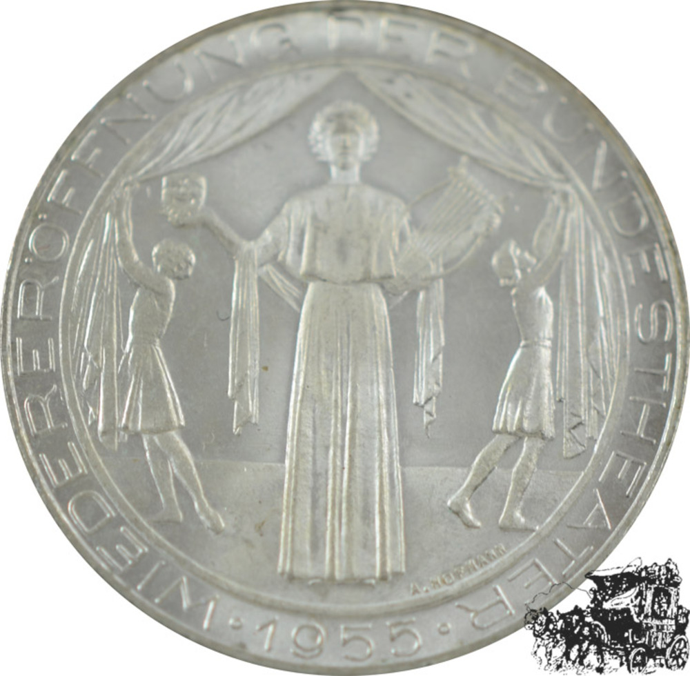 25 Schilling 1955 - Bundestheater - stpfr. 25 Schilling 1955 - Bundestheater - stpfr.