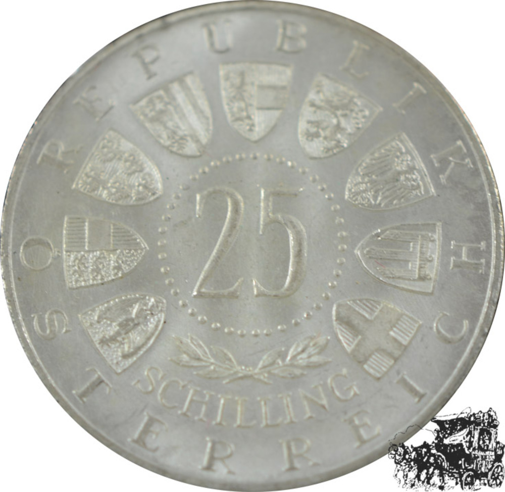 25 Schilling 1955 - Bundestheater - stpfr. 25 Schilling 1955 - Bundestheater - stpfr.