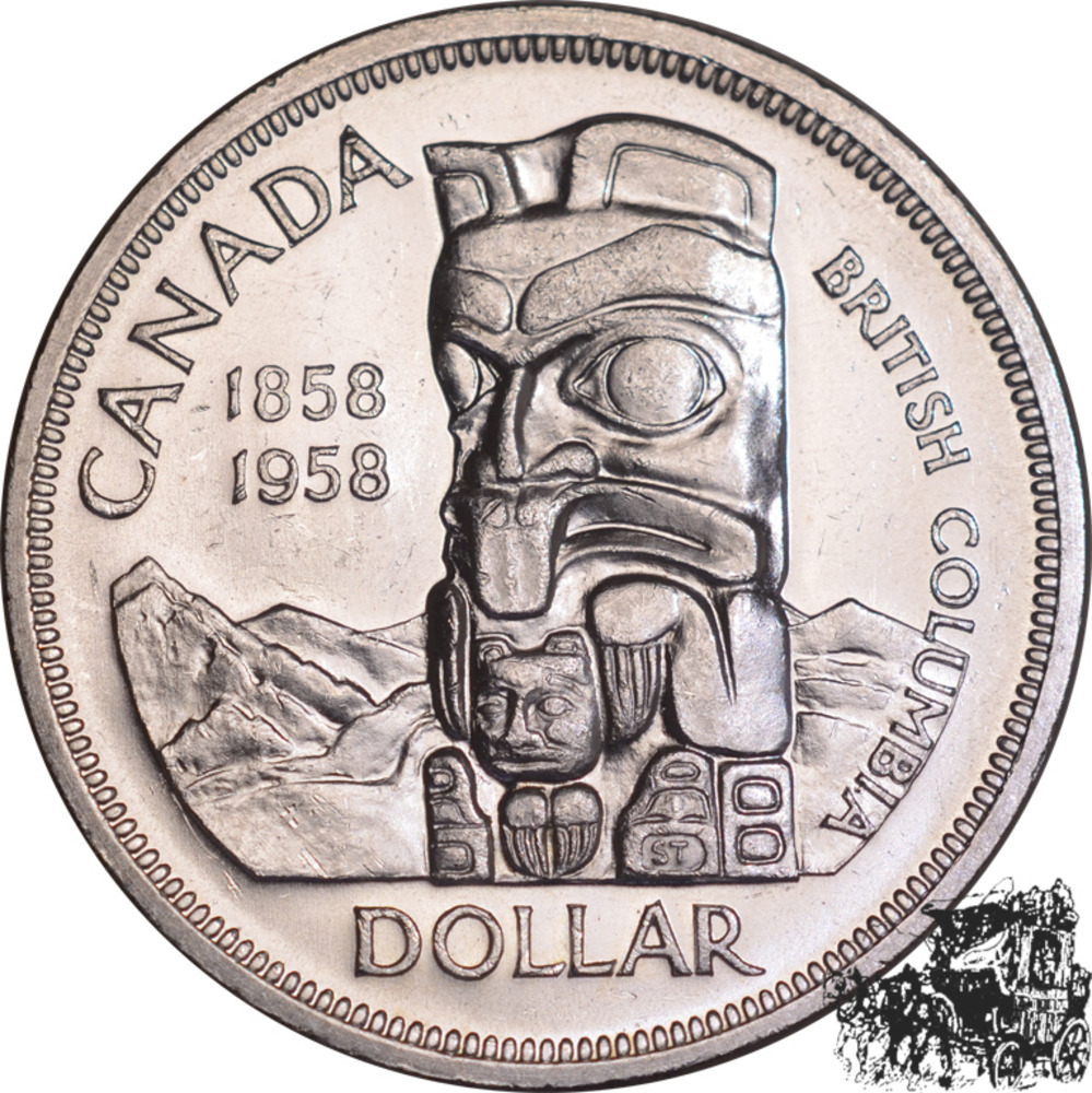 1 Dollar 1958 - Totempfahl 1 Dollar 1958 - Totempfahl