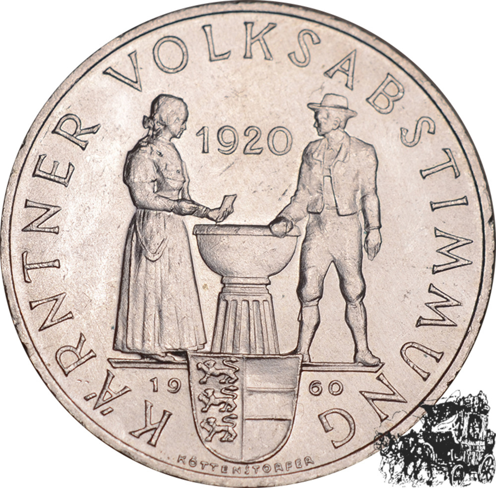 25 Schilling 1960 - Kärntner Volksabstimmung - f.stpfr.