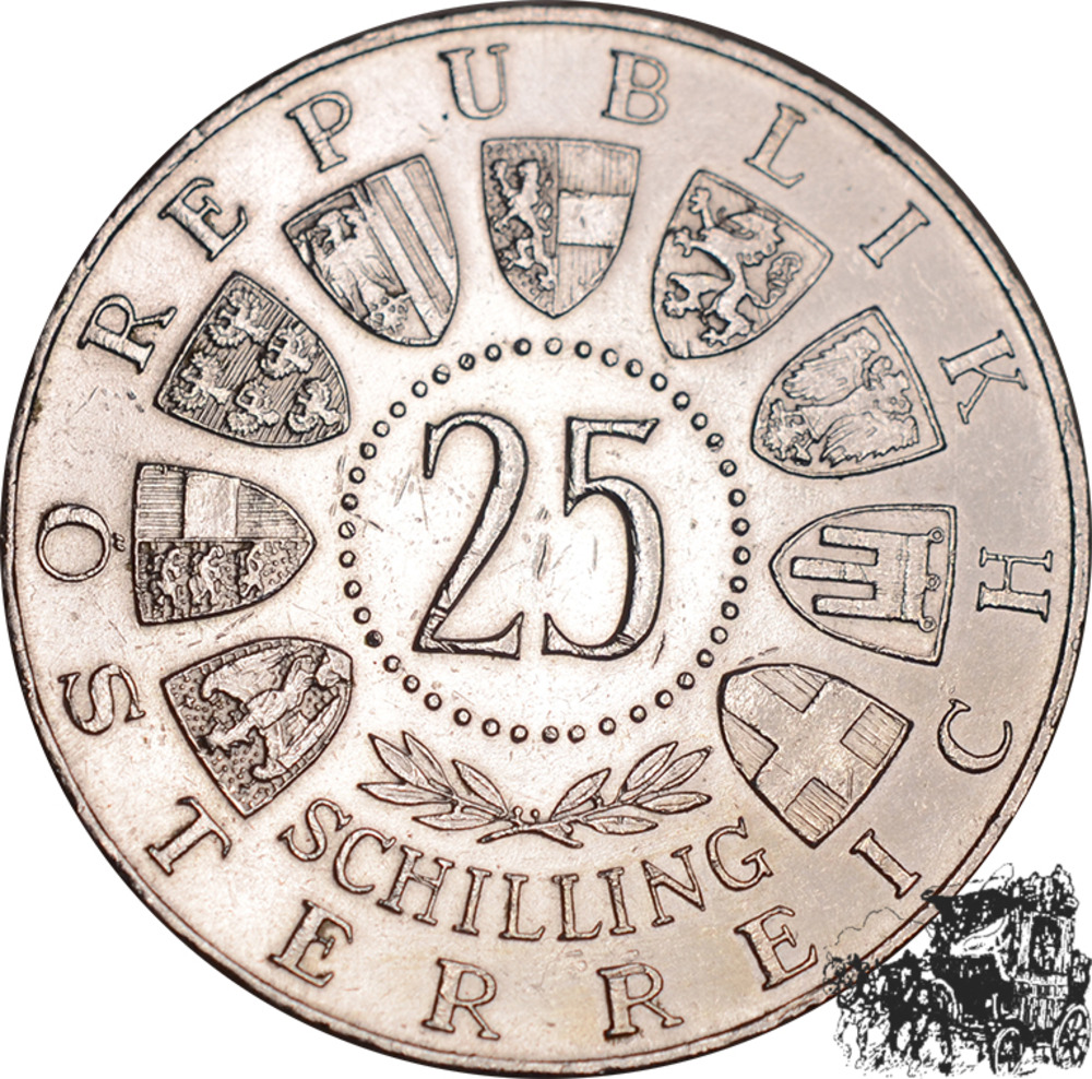 25 Schilling 1961 - Burgenland - f.stpfr.