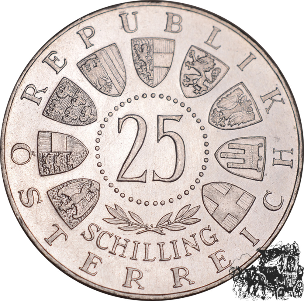 25 Schilling 1963 - Prinz Eugen - f.stpfr.