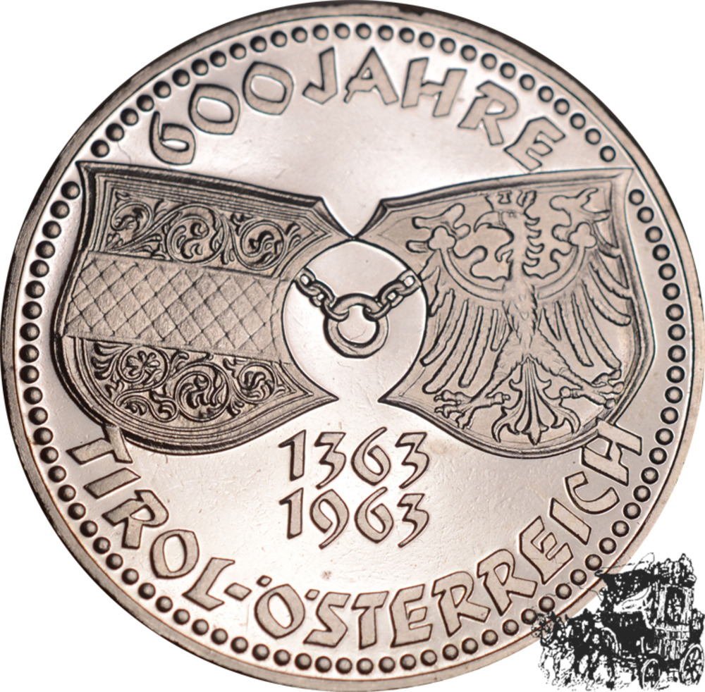 50 Schilling 1963 - 600 Jahre Tirol - PP 50 Schilling 1963 - 600 Jahre Tirol - PP
