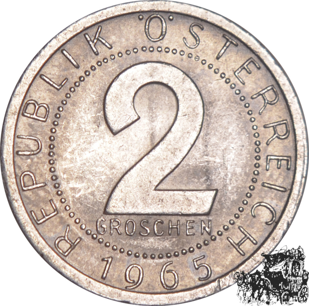 2 Groschen 1965 - ss.