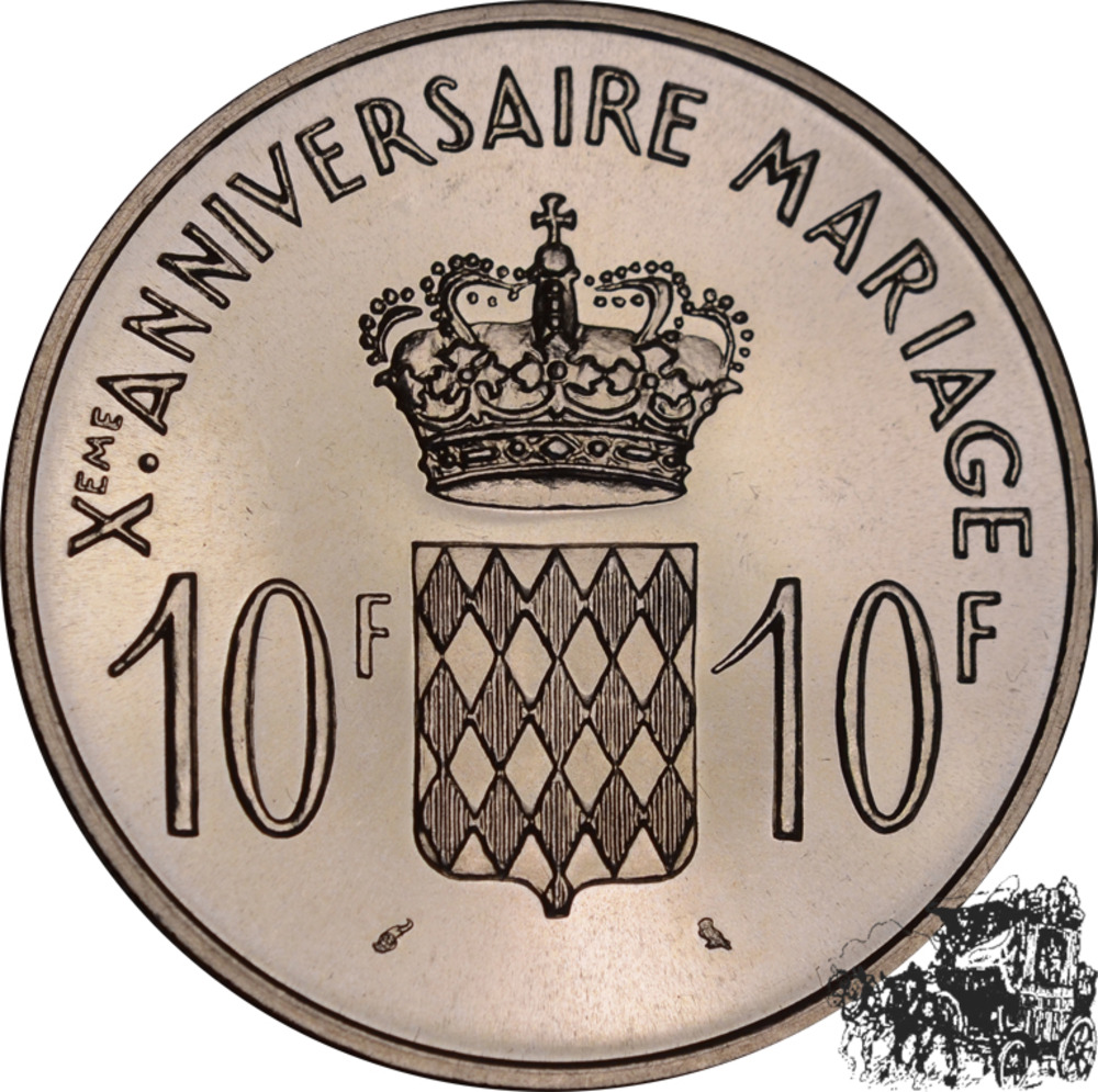 10 Francs 1966 - Hochzeit 10 Francs 1966 - Hochzeit