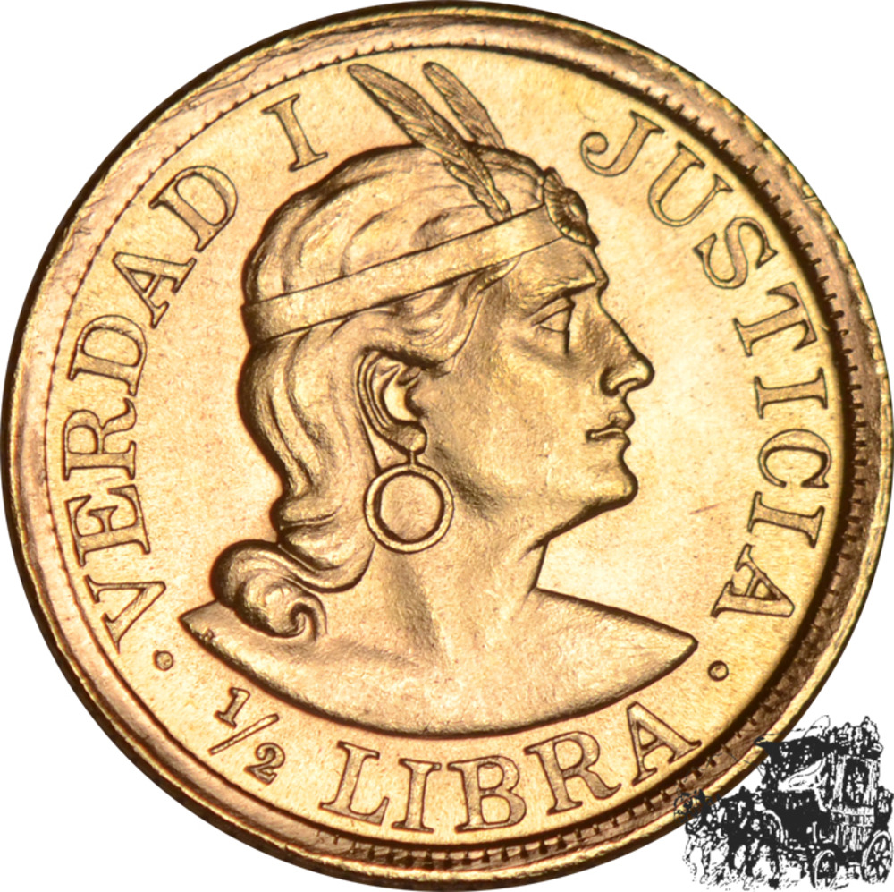 1/2 Libra 1966 ZBR- Peru 1/2 Libra 1966 ZBR- Peru