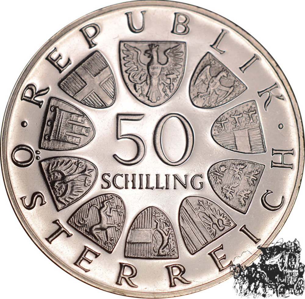 50 Schilling 1968 - 50 Jahre Republik, PP.