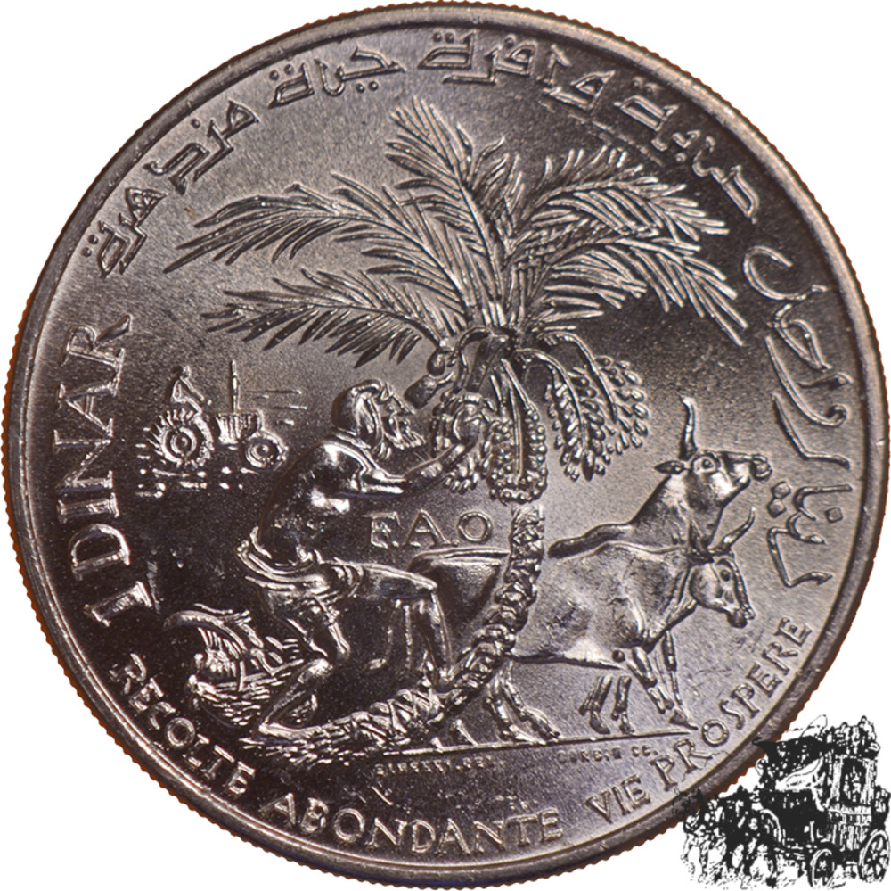 1 Dinar 1970 - Tunesien, FAO
