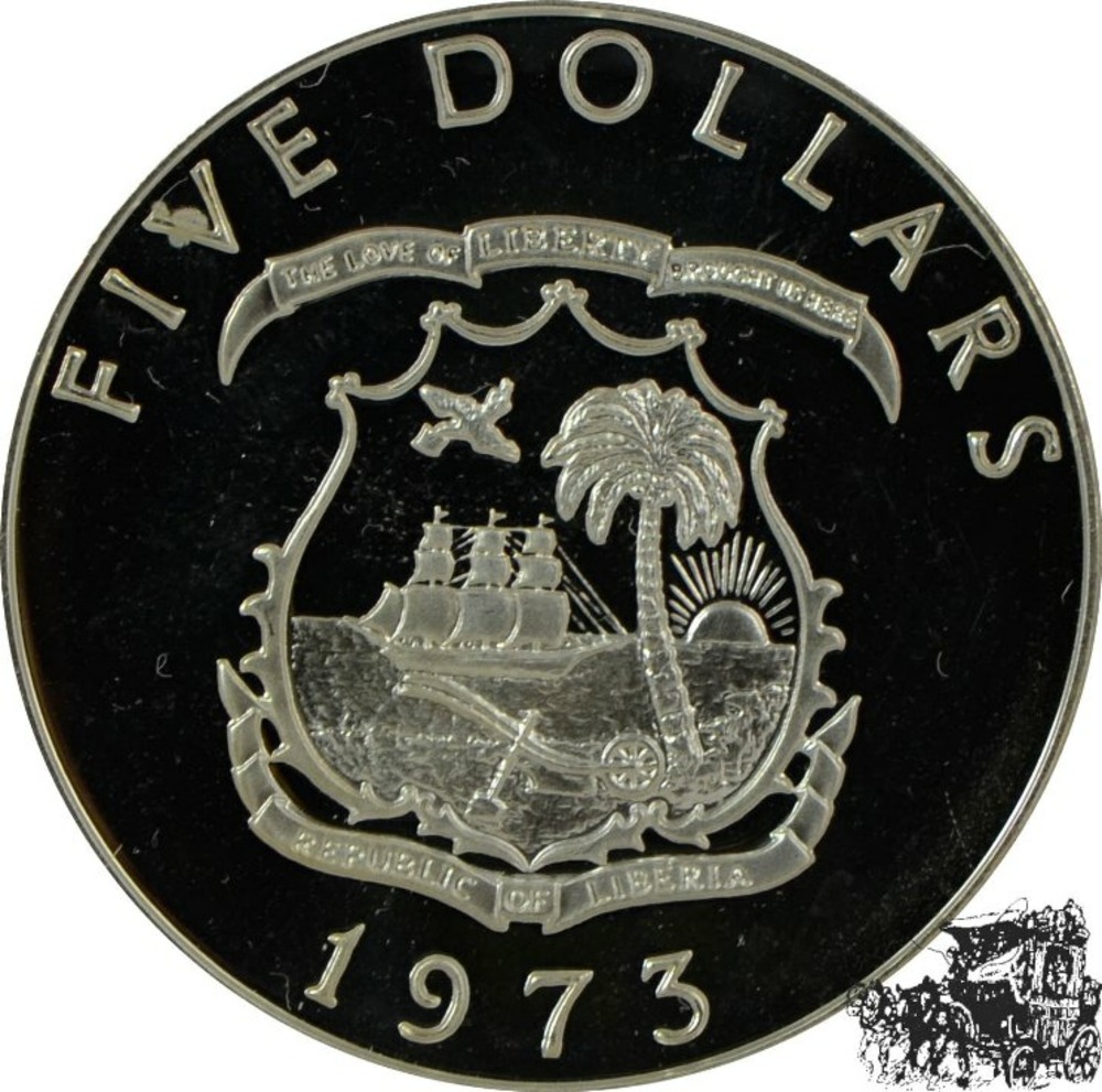5 Dollar 1973 - Elefant 5 Dollar 1973 - Elefant