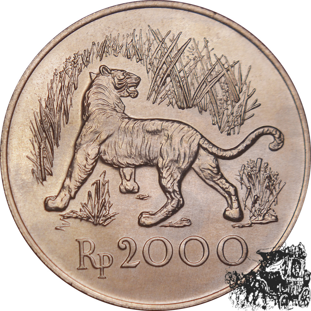 2000 Rupiah 1974 - Java Tiger 2000 Rupiah 1974 - Java Tiger