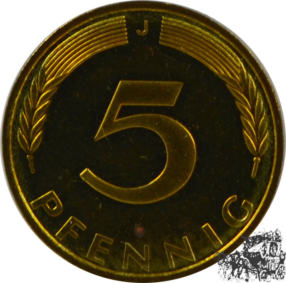 5 Pfennig 1974 J 5 Pfennig 1974 J
