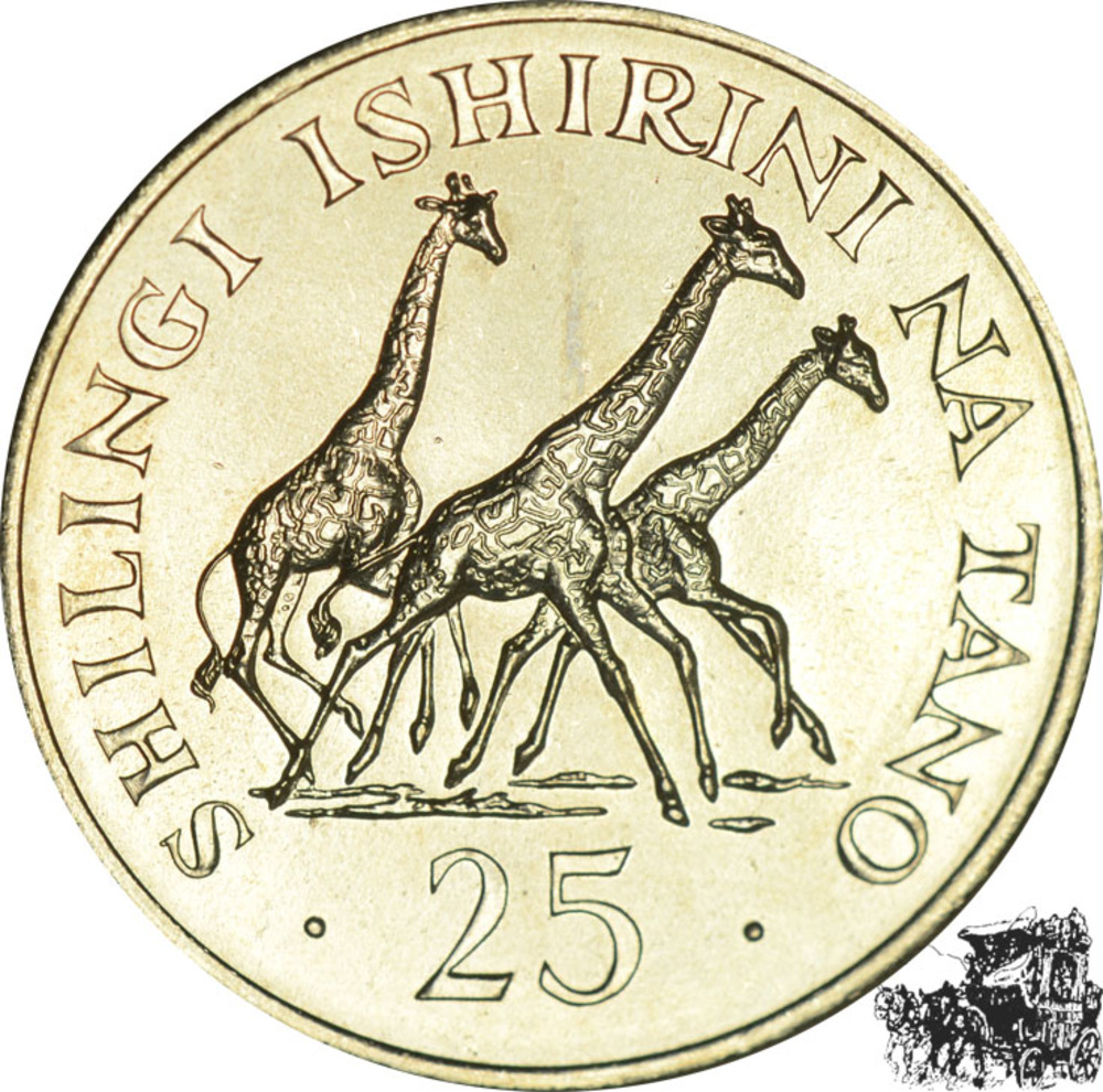 25 Shilingi 1974 - Giraffen