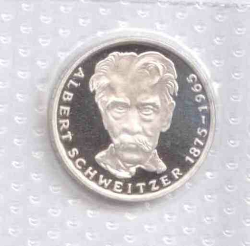 5 Mark 1975 G - Albert Schweitzer 5 Mark 1975 G - Albert Schweitzer