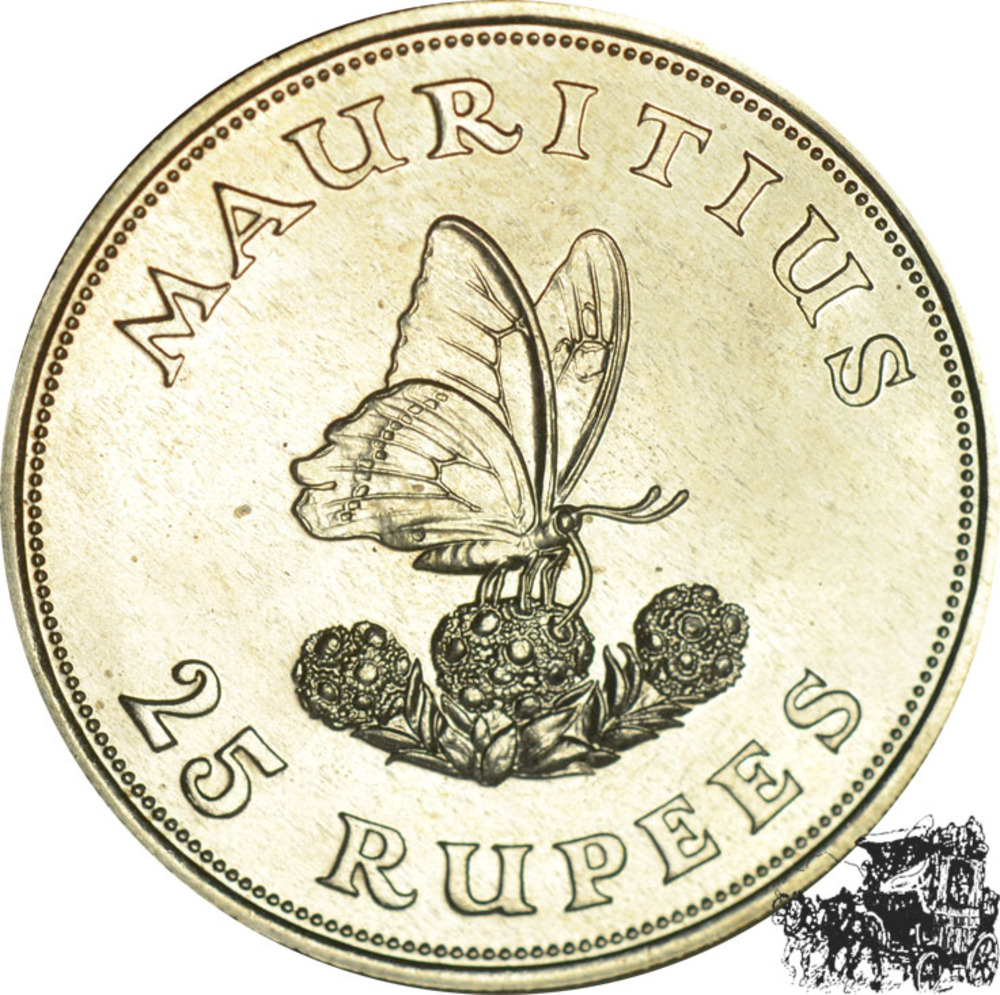25 Rupien 1975 - Schmetterling 25 Rupien 1975 - Schmetterling